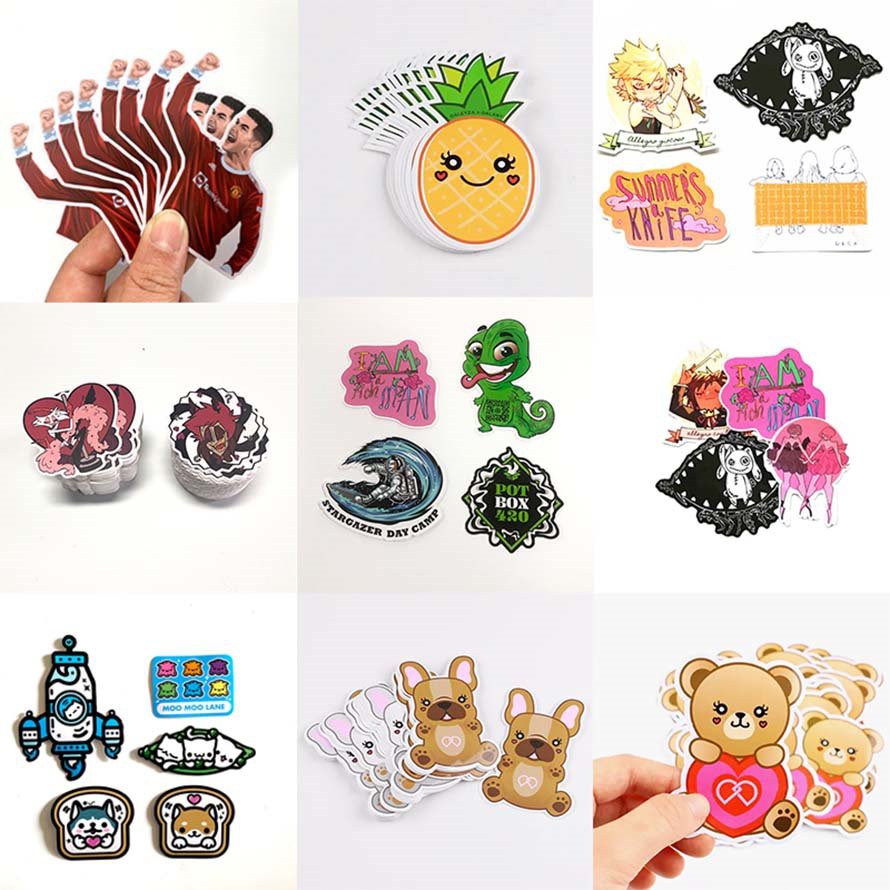 die cut emoji sticker