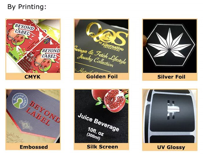 Custom made CLear Gold Foil Sticker