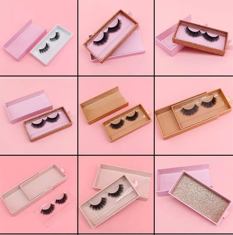 different colors eyelash box