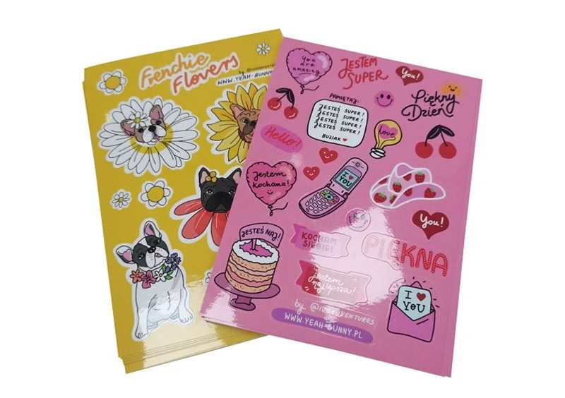 Adhesive Cartoon Kiss Cut Paper
