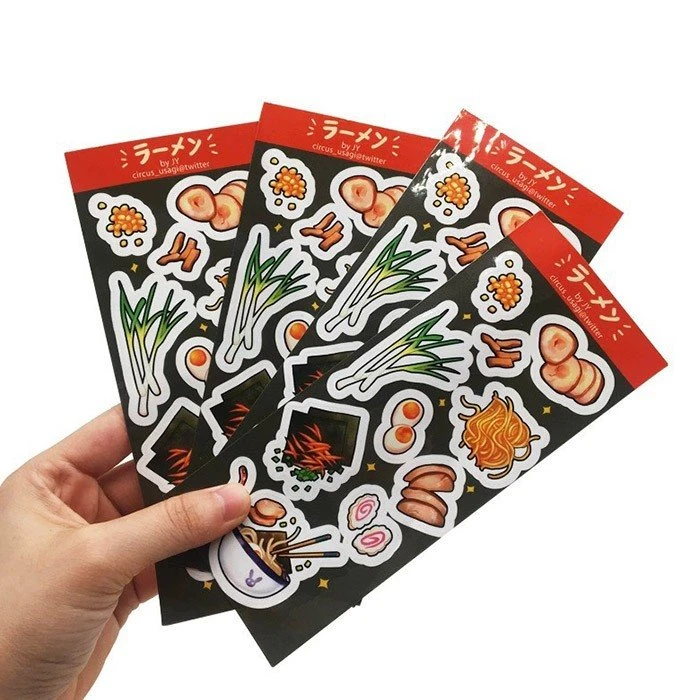 Cartoon Kiss Cut Sticker Sheet