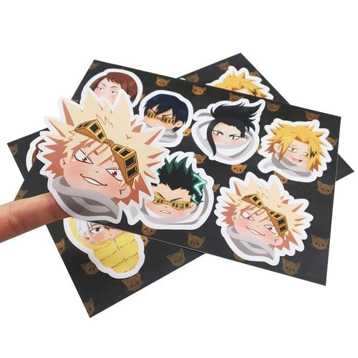Cartoon Kiss Cut Sticker Sheet