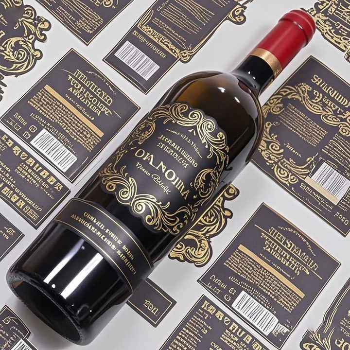Waterproof wine label Waterproof wine label